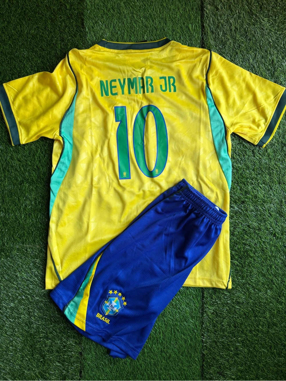 Neymar Brasil jersey kids set